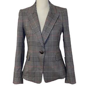 Lini Eve Plaid Single-Button Lined Blazer